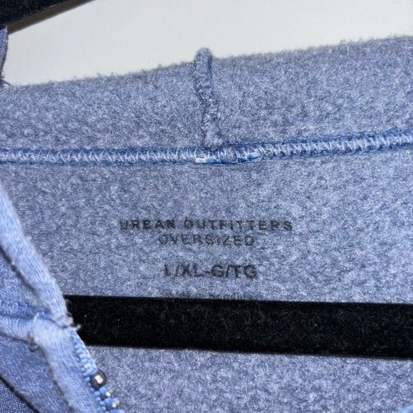 Urban Outfitters blue zip up hoodie - distressed look - good condition - Picture 3 of 3